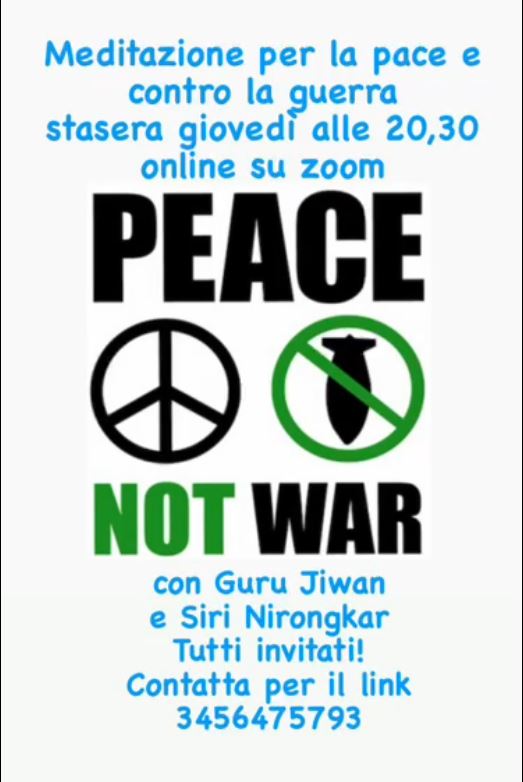 Peace no war
